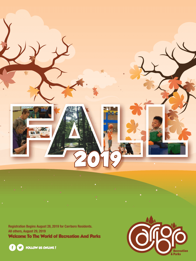 Fillable Online To The World of Recreation And Parks Town of