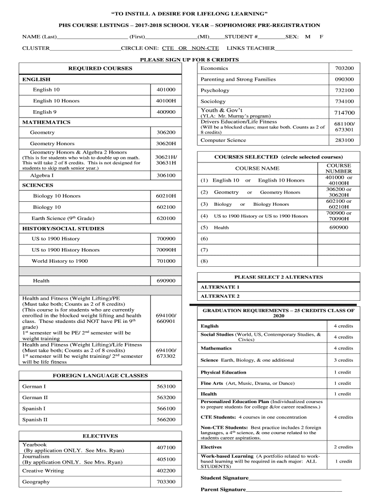 Fillable Online prestonk12 jordan high school freshman academy