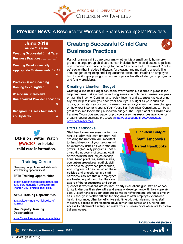 Fillable Online dcf wisconsin YoungStar Evaluation Criteria Wisconsin