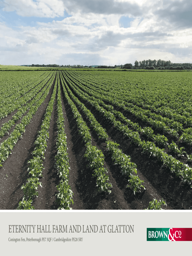 Fillable Online Farm land for sale in Eternity Hall Farm, Conington Fen