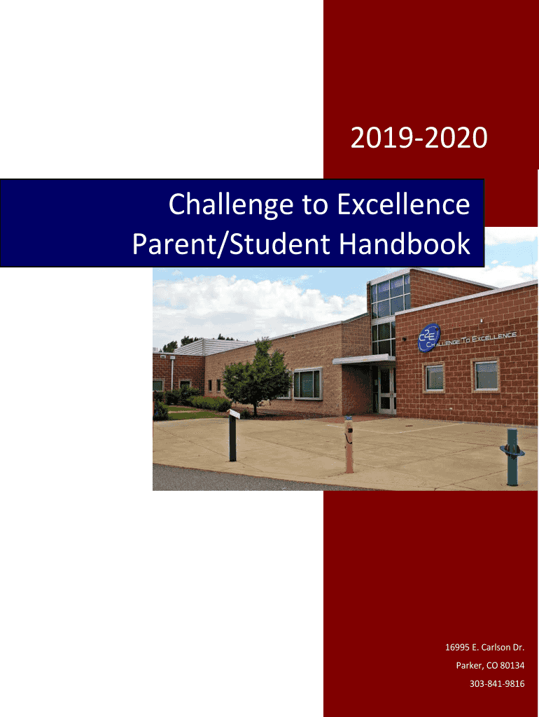 Fillable Online Welcome to Challenge To Excellence Charter School