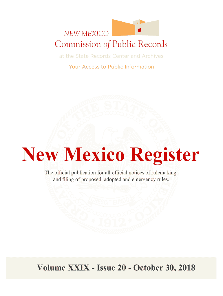 Fillable Online NMAC Rule Change New Mexico Department of Health Fax