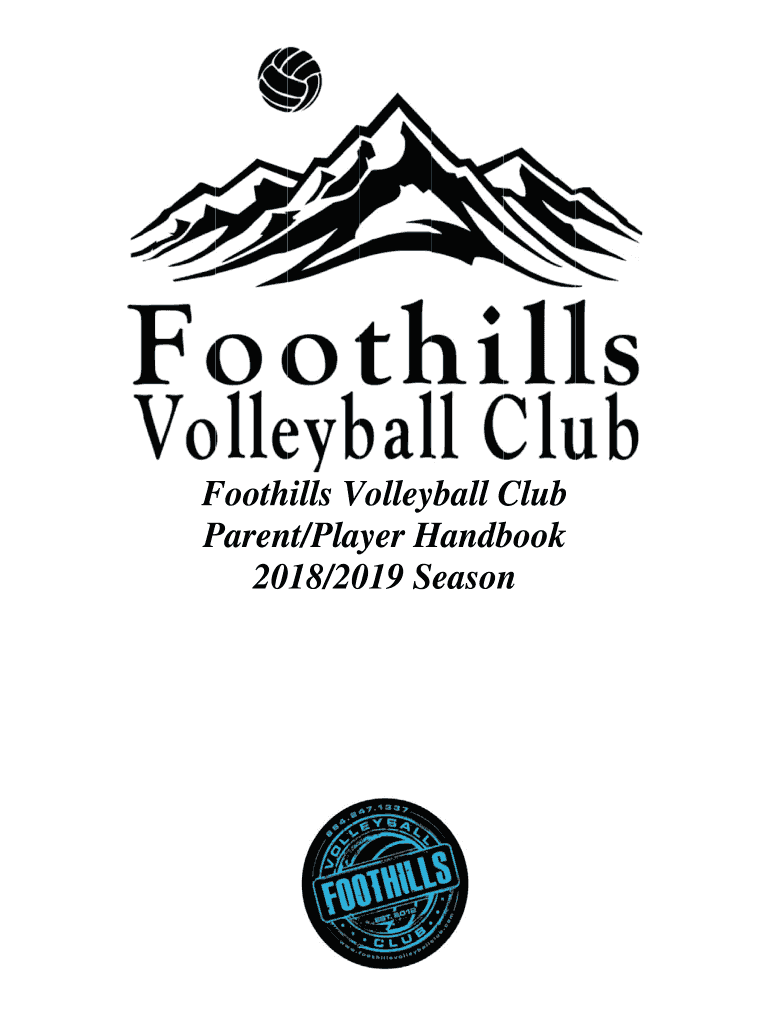 Fillable Online Parent/Player Handbook Club Fusion Volleyball Fax