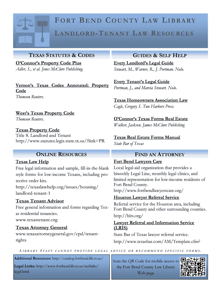 Fillable Online Renter's RightsOffice of the Attorney General Texas