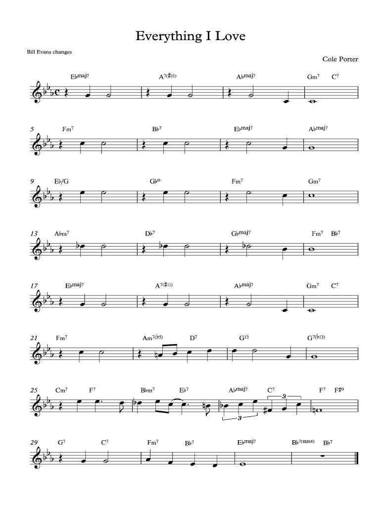 Waltz For Debby Chords Fill Online, Printable, Fillable, Blank