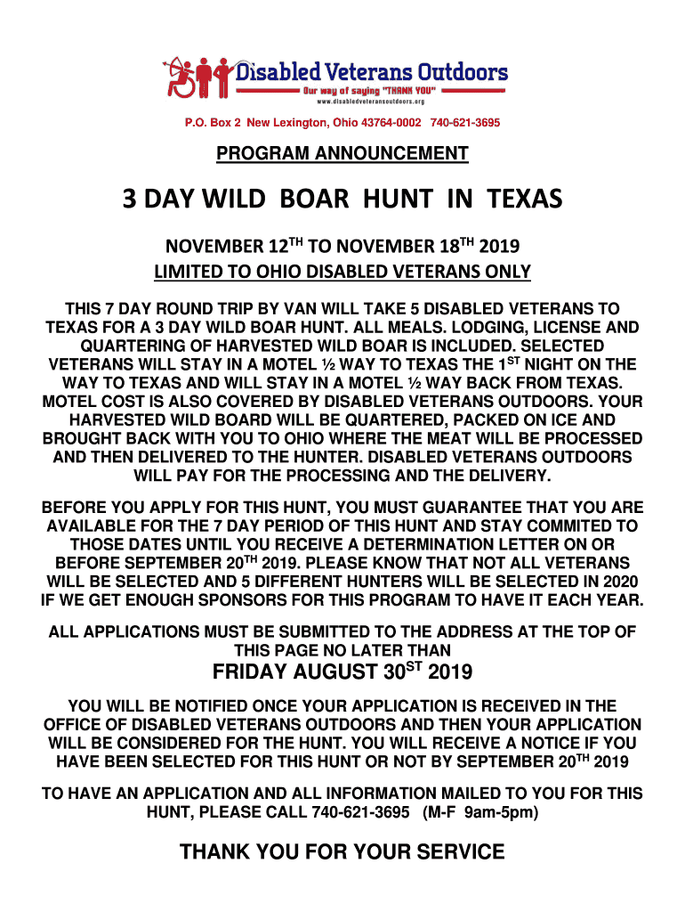 Fillable Online Feral Hog Hunting Regulations by StateHogman Fax Email