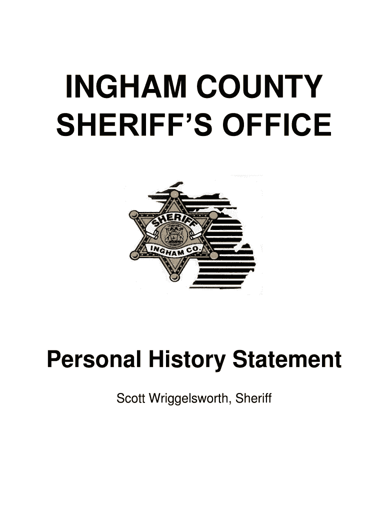 Fillable Online pe ingham Historical Page Ingham County Sheriff's Office Fax Email Print