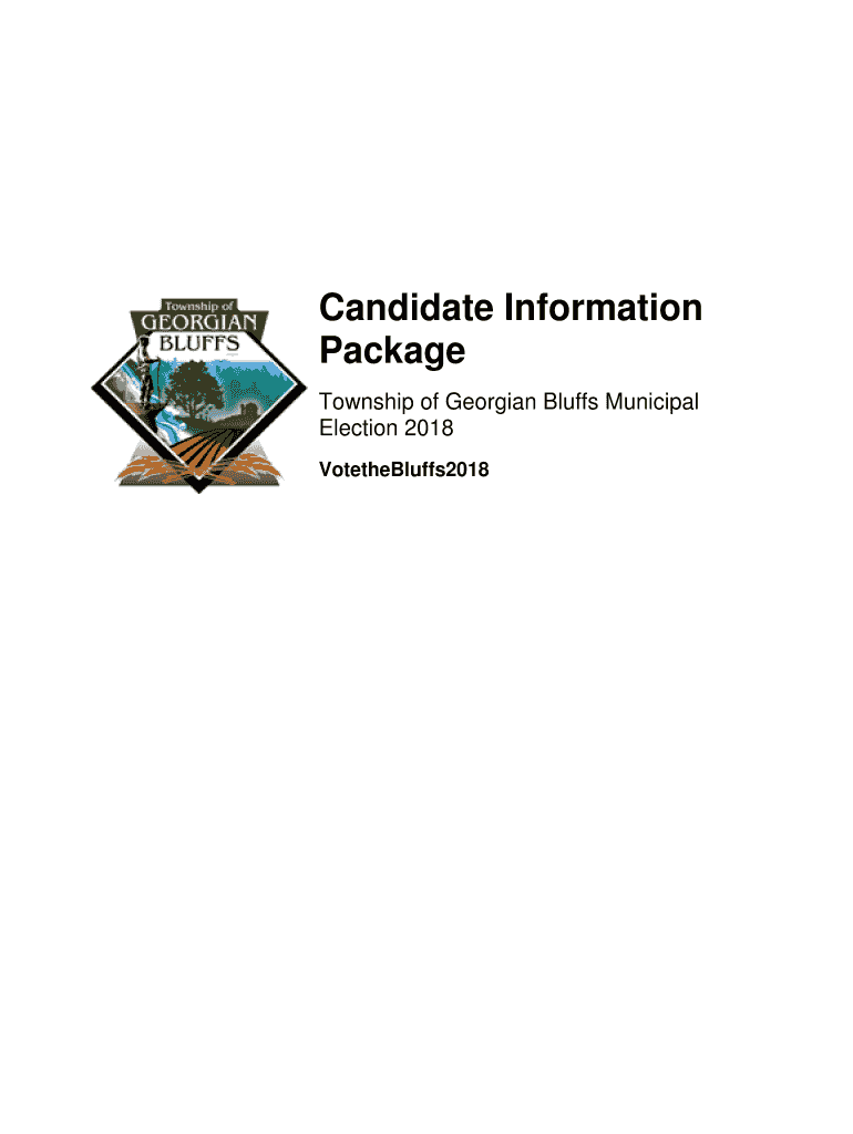 Fillable Online Candidate Information Package Township of