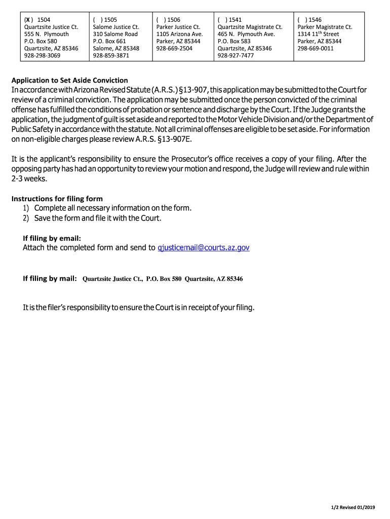 Fillable Online Salome Justice CourtArizona Department of Public Safety