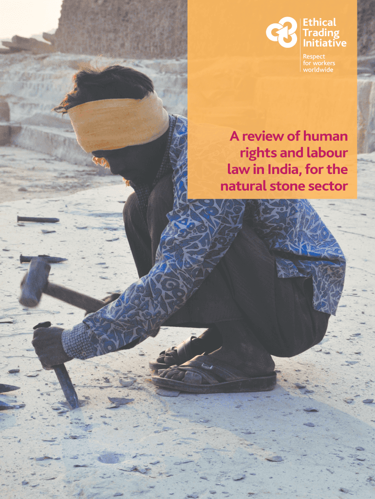 Fillable Online A review of human rights and labour law in India, for