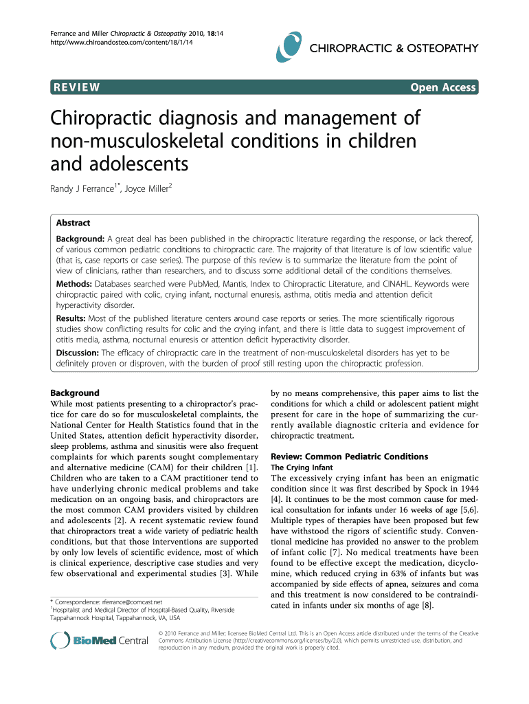 Fillable Online Chiropractic and Spinal Manipulation Therapy on Twitter