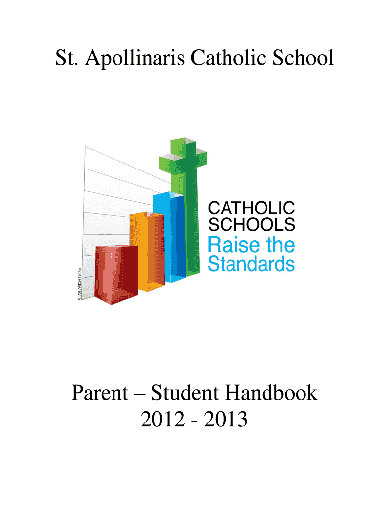 Fillable Online St. Apollinaris Catholic School ParentStudent Handbook