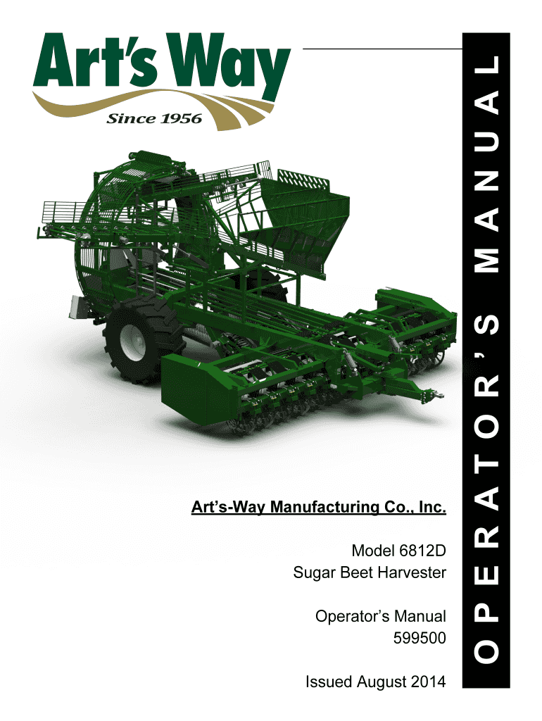 Fillable Online Sugar Beet Harvester 6812D Art's Way Manufacturing Co