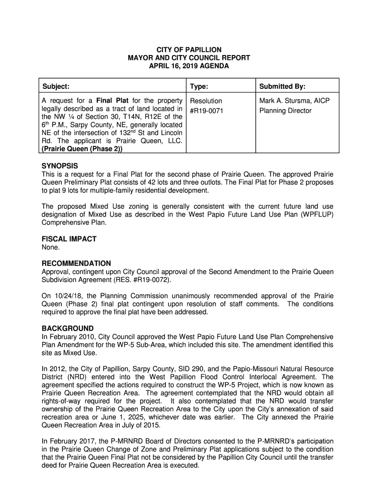 Fillable Online CHAPTER 1 The City of Bennington, NE Fax Email Print