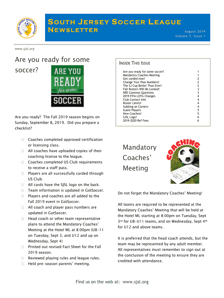 Fillable Online Roots of new professional soccer league planted in