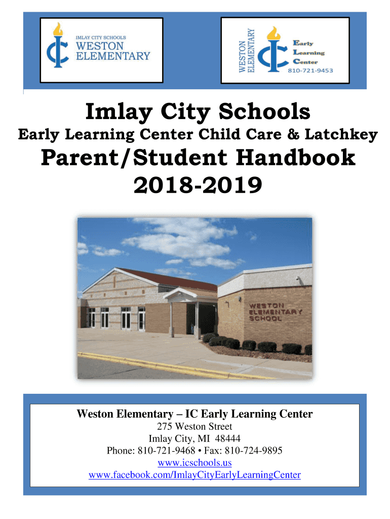 Fillable Online Early Learning Center Child Care & Latchkey Fax Email