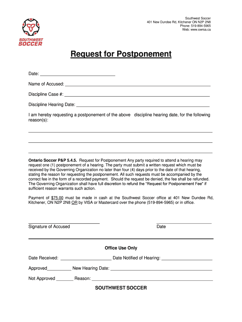 Fillable Online Southwest Soccer Fax Email Print pdfFiller