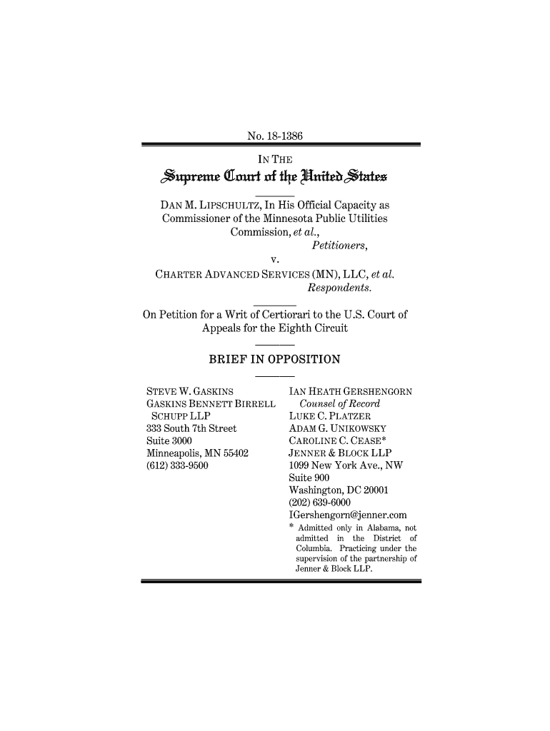 Fillable Online LIPSCHULTZ, In His Official Capacity as Fax Email Print