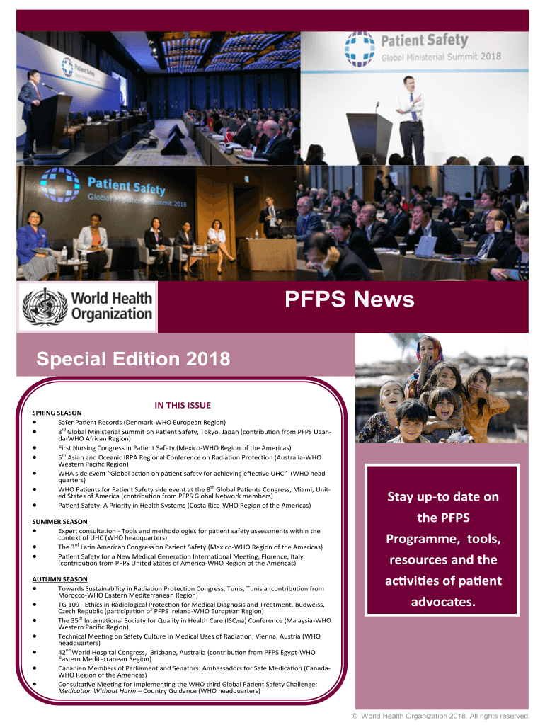 Fillable Online WHO 3rd Global Patient Safety Challenge launched at the