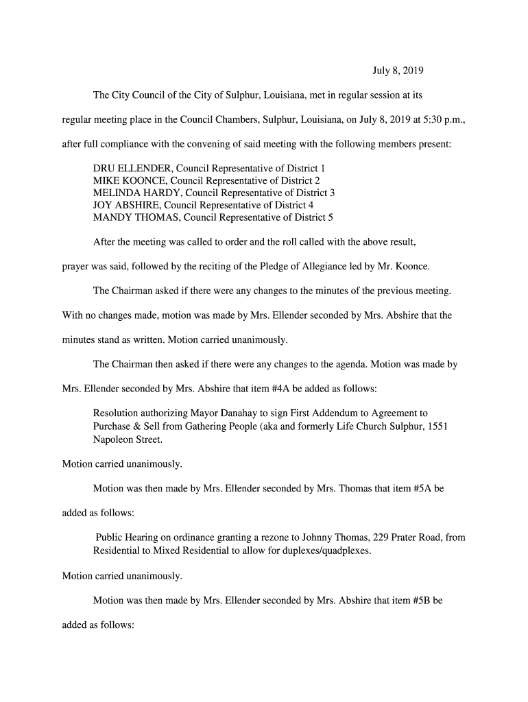 Fillable Online 3 tax exemption City of Sulphur Fax Email Print