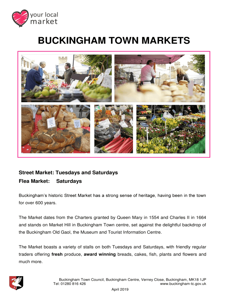 Fillable Online Come and Visit Your Buckingham Markets Roundabout