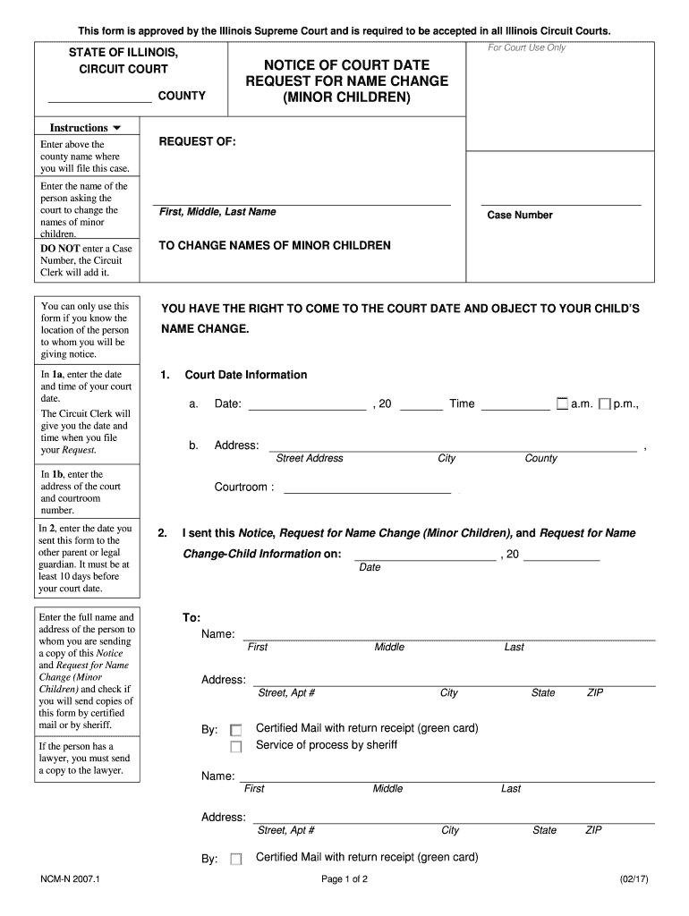 Approved Statewide Forms Motion Forms ILLINOIS COURTS Fill out(08)
