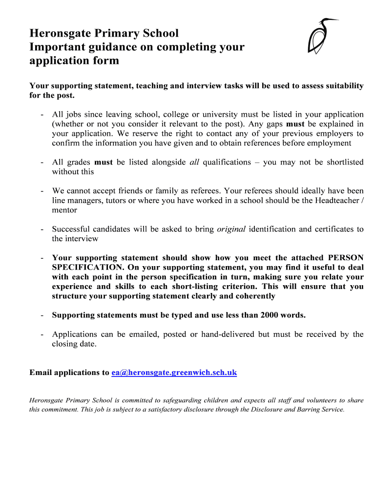 Fillable Online d3giikteahxfyn cloudfront Heronsgate Primary School