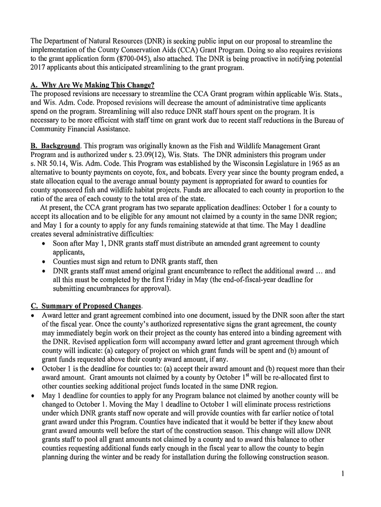 Fillable Online dnr wi Forest County Land and Water Resource Management