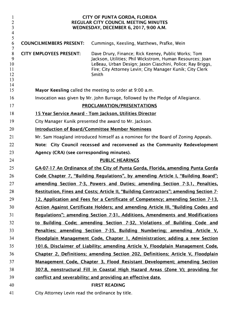 Fillable Online 15 Year Service Award Tom Jackson, Utilities Director Fax Email Print pdfFiller