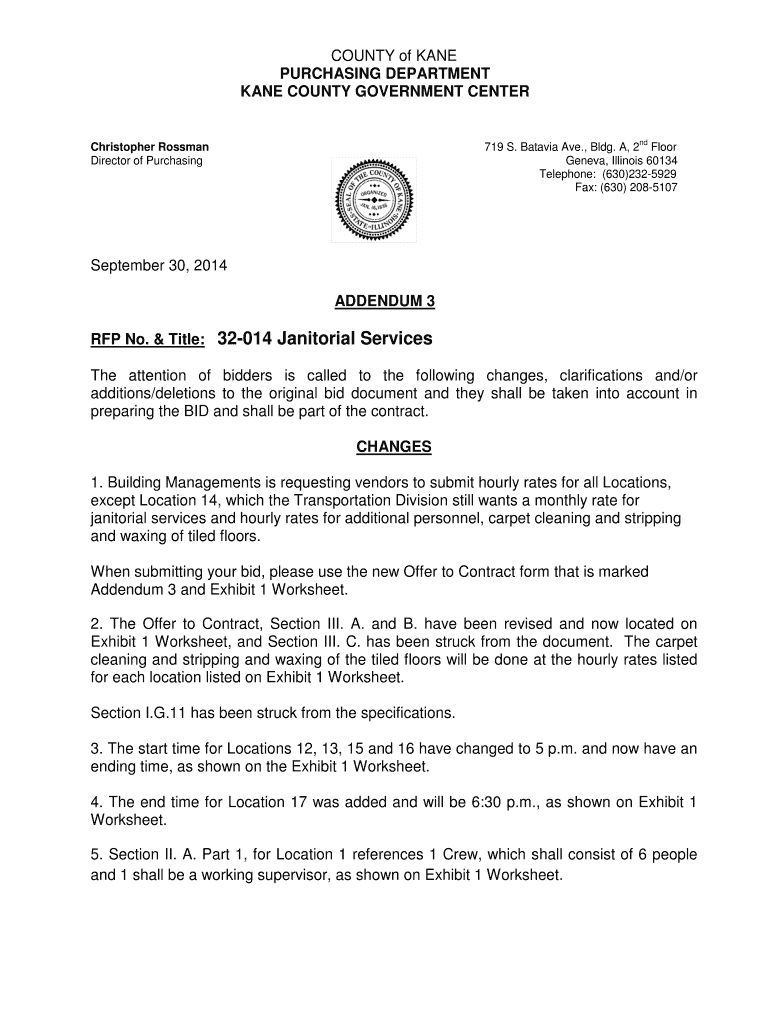 Fillable Online Pages Kane County Finance Department Fax Email Print