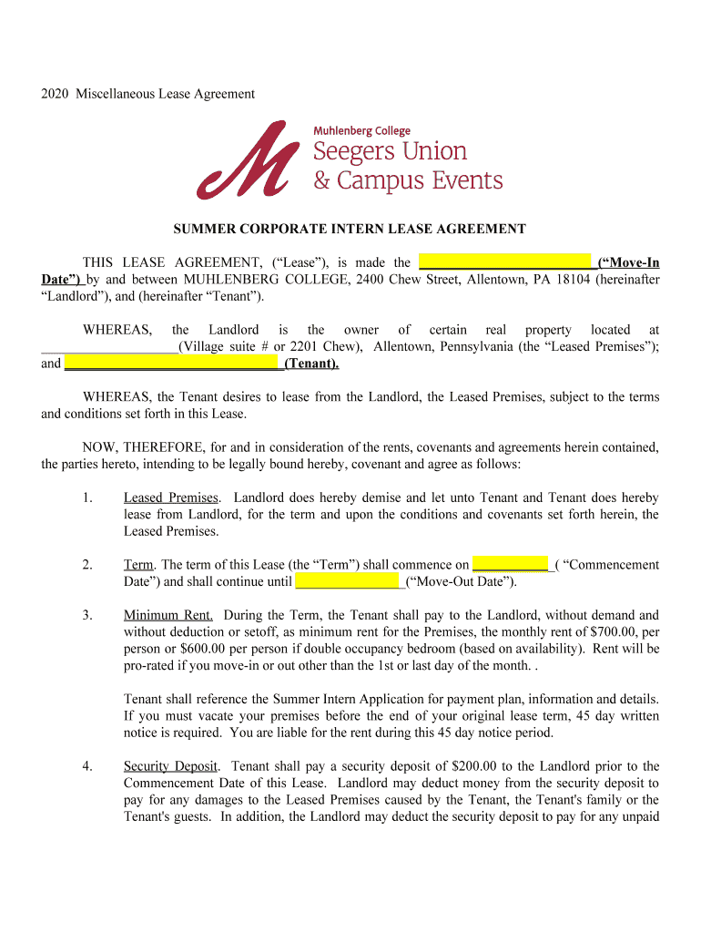 Fillable Online Sample Lease / Rental Agreement (Residential) from