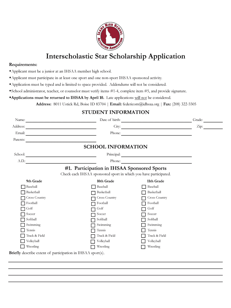 Fillable Online IHSAA rules Indiana High School Athletic Association