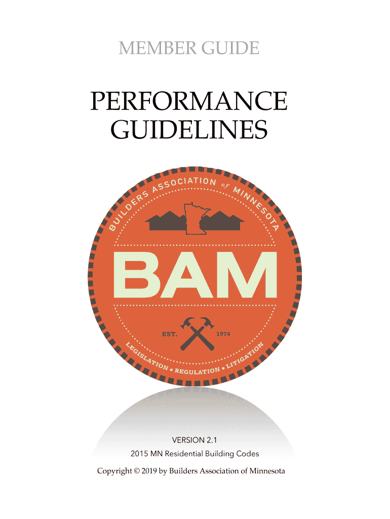 Fillable Online Introduction to The BAM Performance Guidelines Fax