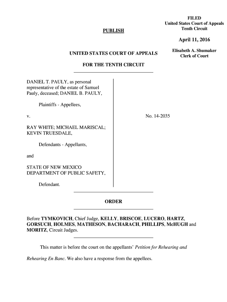 Fillable Online ca10 washburnlaw FOR THE TENTH CIRCUIT Washburn