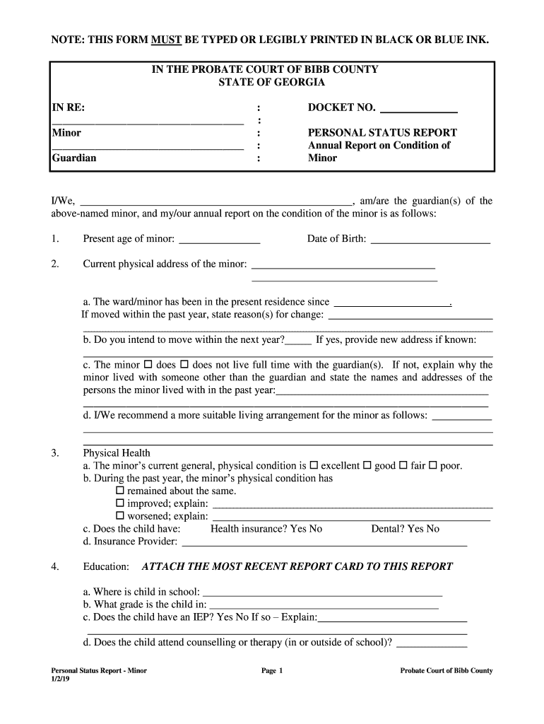 Personal status form Fill out & sign online DocHub