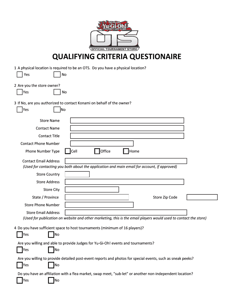 Fillable Online OTS Questionnaire Cover Page Fax Email Print pdfFiller
