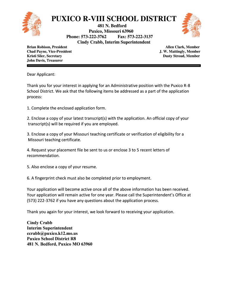 Fillable Online Puxico Elementary School Fax Email Print pdfFiller
