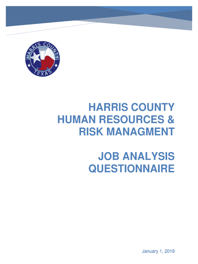 Fillable Online harris county job description Human Resources & Risk