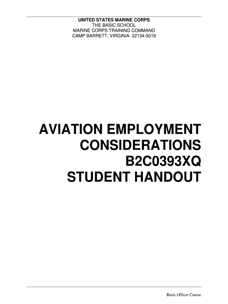 Fillable Online six functions of marine aviation - Training Command Fax