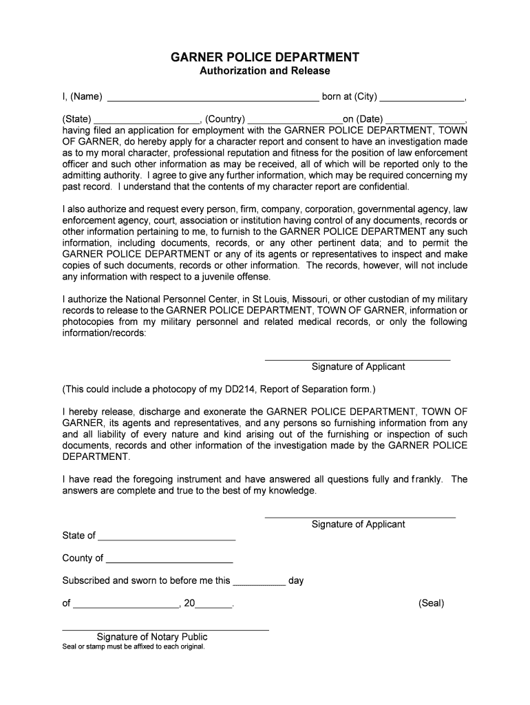 Fillable Online Bunnell Police Department Employment Application City