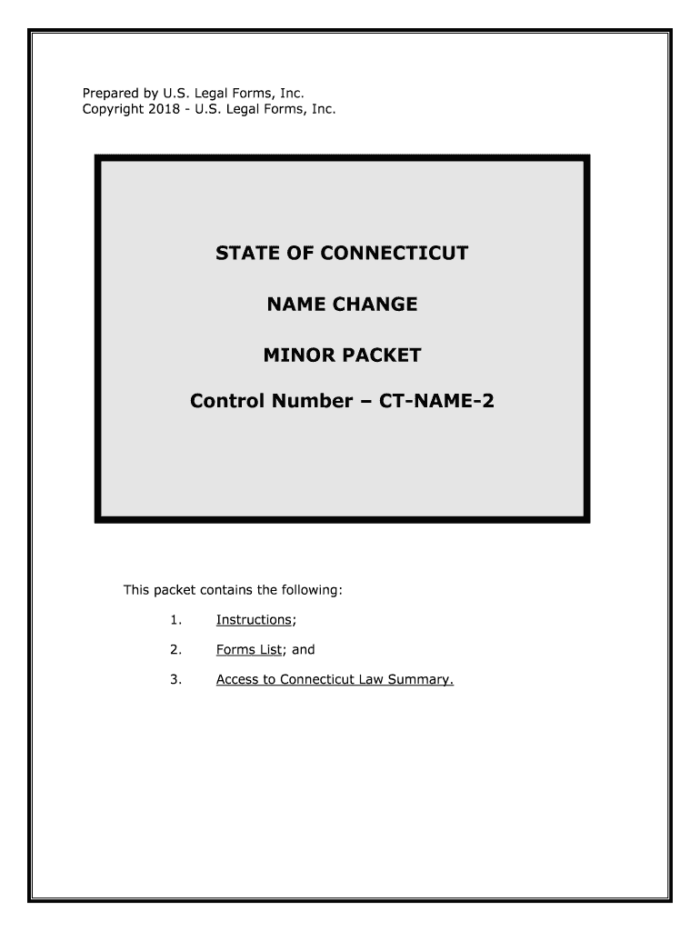 Fill, Edit and Print Connecticut Name Change Instructions and Forms