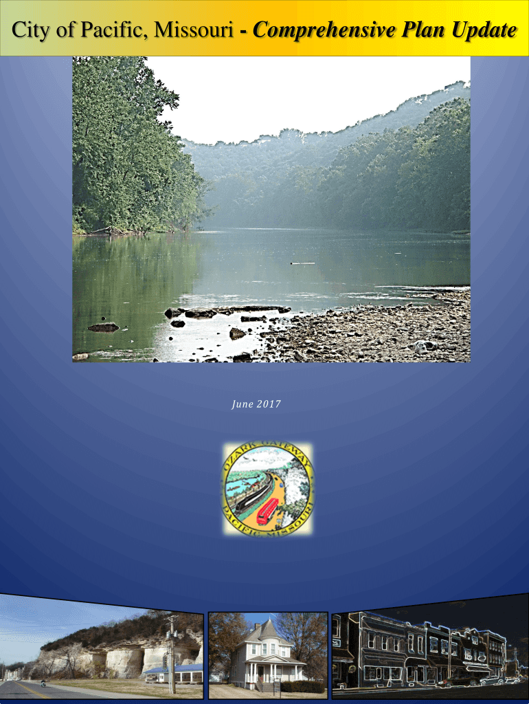 Fillable Online Comprehensive Plan Update City of Pacific, MO Fax