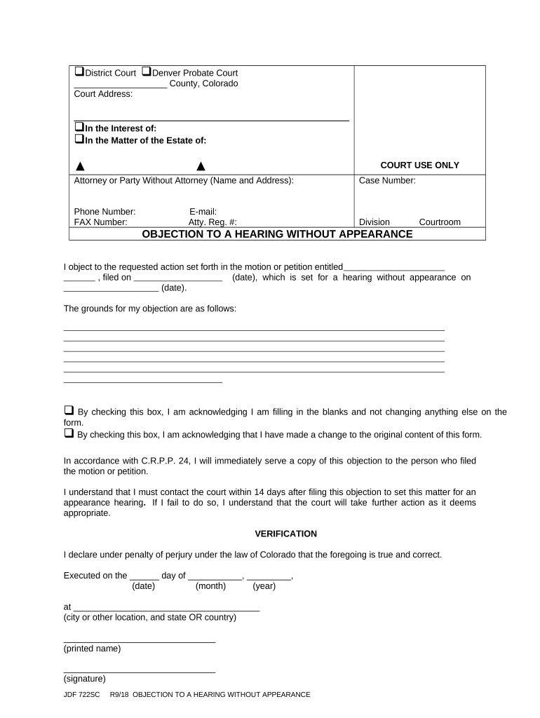 Notice of non appearance Fill out & sign online DocHub