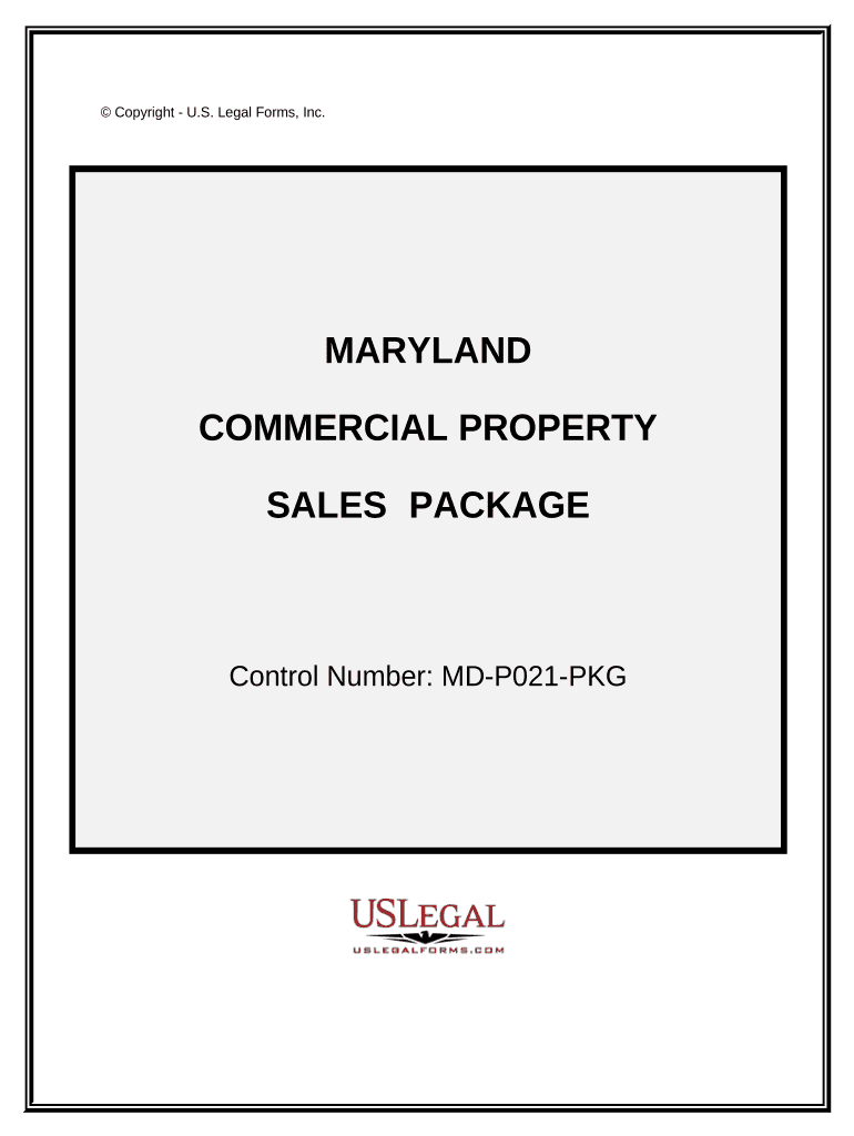 Commercial Property Sales Package Maryland Doc Template pdfFiller