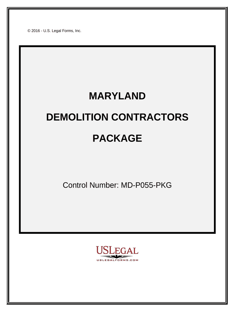 Demolition contractors maryland Fill out & sign online DocHub