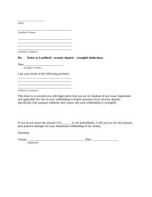 Security Deposit Refund Letter | DocHub