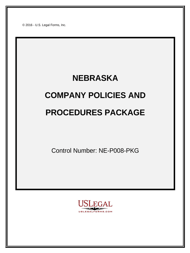 Company Employment Policies and Procedures Package Nebraska Doc