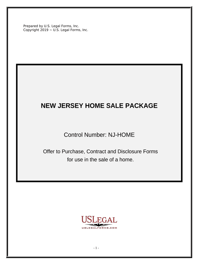 Real Estate Home Sales Package with Offer to Purchase, Contract of Sale