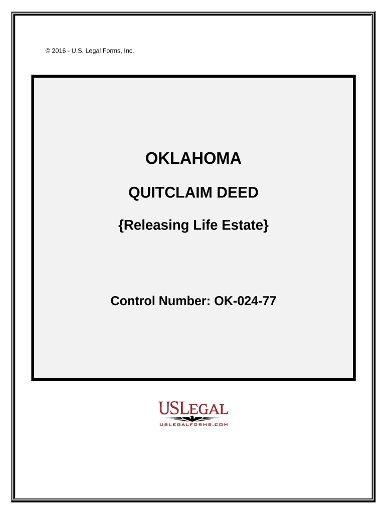 Oklahoma life estate deed form Fill out & sign online DocHub