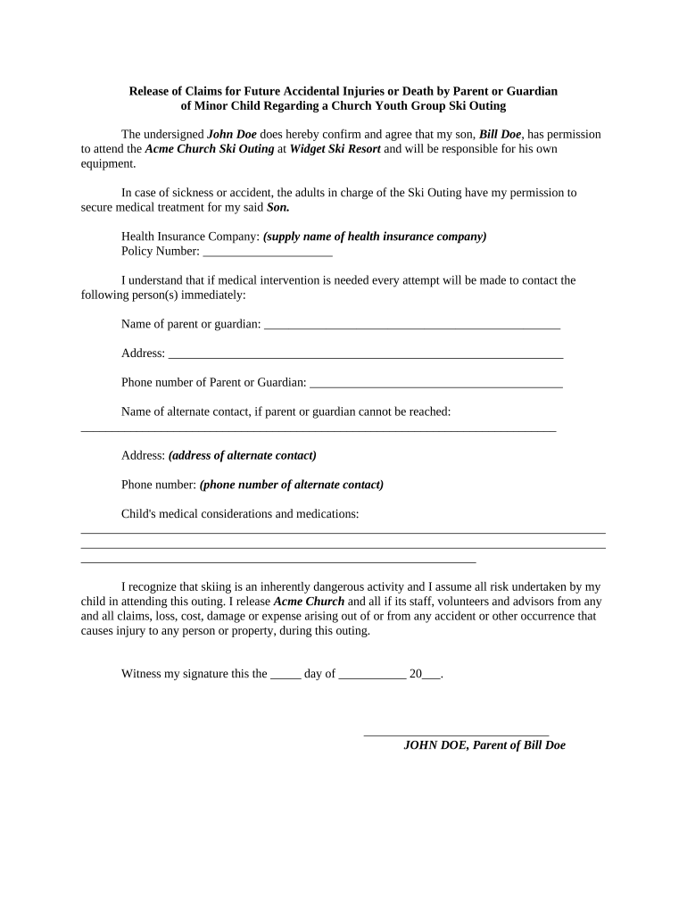 Youth group form Fill out & sign online DocHub